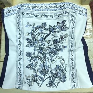 Strapless embroidered corset top from WHBM